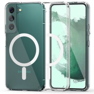 iKi FlexAir Hybrid MagSafe Samsung Galaxy S22 kemény hátlap tok - átlátszó