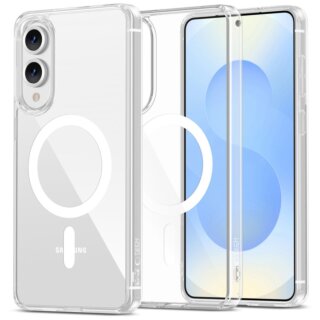 iKi Flexair Hybrid MagSafe Samsung Galaxy S25 Edge szilikon hátlap tok - átlátszó