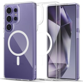 iKi Flexair Hybrid MagSafe Samsung Galaxy S25 Ultra kemény hátlap tok - átlátszó