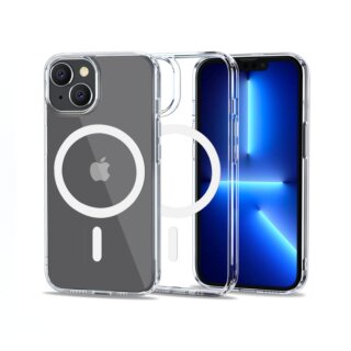 iKi FlexAir Hybrid MagSafe iPhone 14 kemény hátlap tok - átlátszó