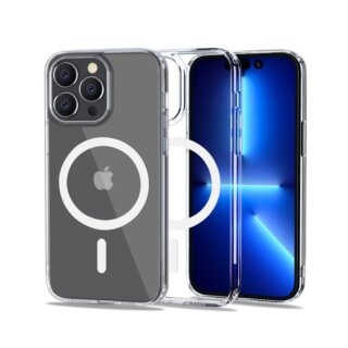 iKi FlexAir Hybrid MagSafe iPhone 14 Pro Max kemény hátlap tok - átlátszó