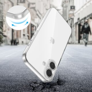 iKi Flexair iPhone 17 szilikon hátlap tok - átlátszó