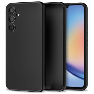 iKi Icon Samsung Galaxy A34 5G szilikon hátlap tok - fekete