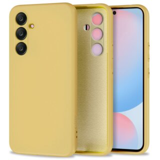 iKi Icon Samsung Galaxy S24 FE szilikon hátlap tok - sárga