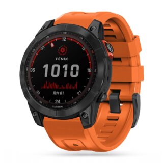 iKi Iconband Garmin Fenix 3 / 5X / 3HR / 5X Plus / 6X / 6X Plus / 7X szilikon szíj - narancssárga