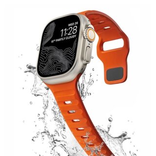 iKi Rugged Apple Watch 46mm / 45mm / 44mm / Ultra 49mm szilikon szíj - lime