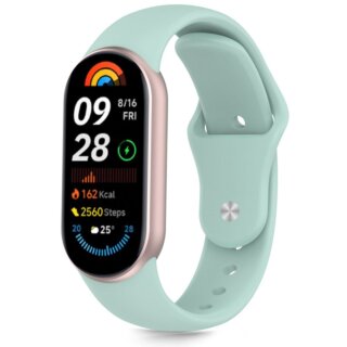 iKi Iconband Pure Xiaomi Smart Band 8 / 9 / 10 / 10 NFC szilikon szíj - kék