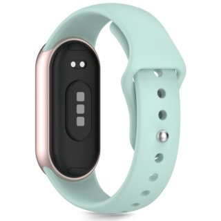 iKi Iconband Pure Xiaomi Smart Band 8 / 9 / 10 / 10 NFC szilikon szíj - kék
