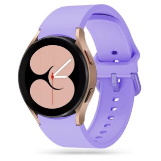iKi Iconband Samsung Galaxy Watch 4 / 4 Classic / 5 / 5 Pro / 6 / 6 Classic szilikon szíj (20mm széles) - lila