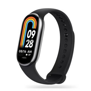 iKi Iconband Xiaomi Smart Band 8 / 8 NFC szilikon szíj - fekete