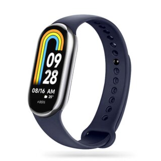 iKi Iconband Xiaomi Smart Band 8 / 8 NFC szilikon szíj - sötétkék