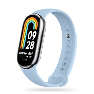 iKi Iconband Xiaomi Smart Band 8 / 8 NFC szilikon szíj - világoskék