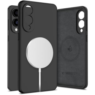 iKi Liquid MagSafe Samsung Galaxy S25 Edge szilikon hátlap tok - fekete