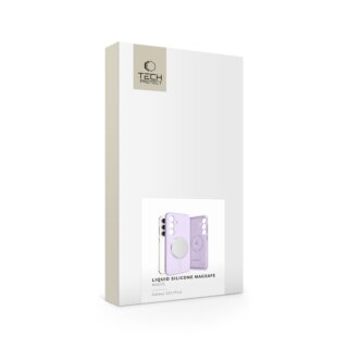 iKi Liquid MagSafe Samsung Galaxy S25+ Plus szilikon hátlap tok - lila