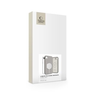 iKi Liquid MagSafe iPhone 16e szilikon hátlap tok - szürke