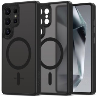 iKi MagCam MagSafe Samsung Galaxy S25 Ultra kemény hátlap tok - matt fekete