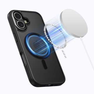 iKi MagEdge MagSafe iPhone 17 kemény ütésálló hátlap tok - gunmetal