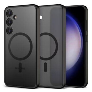 iKi Magmat MagSafe Samsung Galaxy S24+ Plus kemény hátlap tok - matt fekete