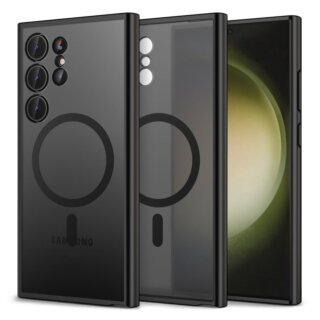 iKi Magmat MagSafe Samsung Galaxy S24 Ultra kemény hátlap tok - matt fekete