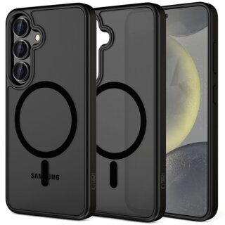 iKi Magmat MagSafe Samsung Galaxy S25 kemény hátlap tok - matt fekete