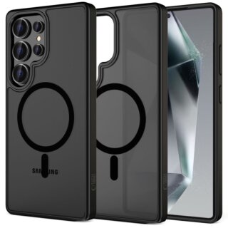 iKi Magmat MagSafe Samsung Galaxy S25 Ultra kemény hátlap tok - matt fekete