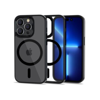 iKi Magmat MagSafe iPhone 14 Pro kemény hátlap tok - átlátszó