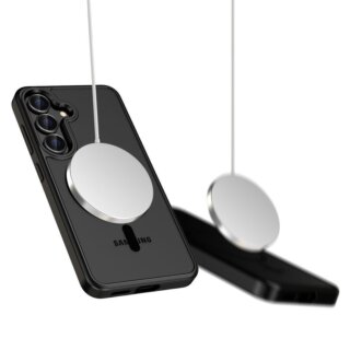 iKi Magmat MagSafe Xiaomi Poco F7 5G kemény hátlap tok - fekete/átlátszó