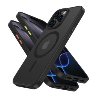 iKi Magmat XT MagSafe iPhone 16 Pro kemény hátlap tok - matt fekete