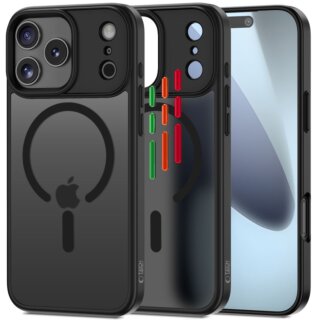 iKi Magmat XT MagSafe iPhone 17 Pro Max kemény hátlap tok - matt fekete