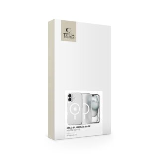 iKi MagSlim MagSafe iPhone 16 kemény hátlap tok - matt fehér