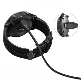 iKi MC04 Ultraboost USB-C - Garmin okosóra töltő kábel - 100cm - fekete