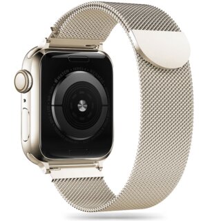 iKi Milaneseband Apple Watch 46mm / 45mm / 44mm / Ultra 49mm fém szíj - csillagfény