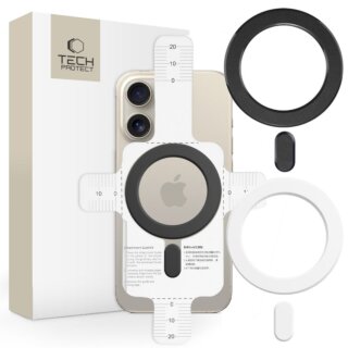 iKi MMP-100 Magnetic univerzális MagSafe gyűrű - fekete + fehér