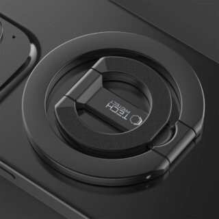 iKi MMR400 Magnetic MagSafe gyűrű okostelefon tartó - fekete