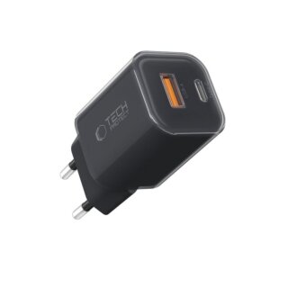 iKi NCM33W hálózati töltő adapter (USB-A, USB-C) PD33W QC3.0 - fekete
