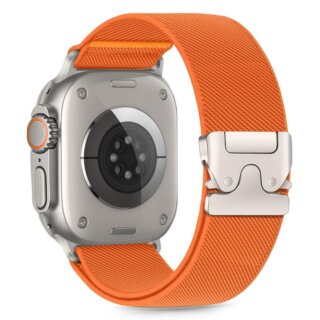 iKi Clasp Apple Watch 46mm / 45mm / 44mm / Ultra 49mm nylon szíj - narancssárga