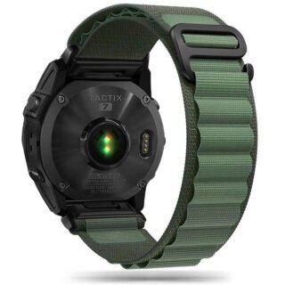 iKi Nylon Pro Garmin Fenix 5 / 6 / 6 Pro / 7 textil szíj - zöld
