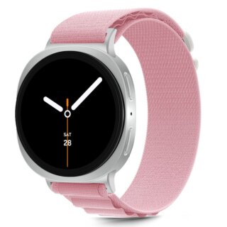 iKi Nylon Pro Samsung Galaxy Watch 8 / Classic 46mm / 44mm / 40mm textil szíj - rózsaszín