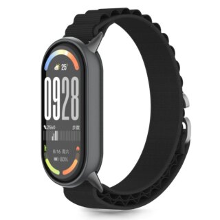 iKi Nylon Pro Xiaomi Smart Band 8 / 9 / 10 / NFC textil szíj - fekete