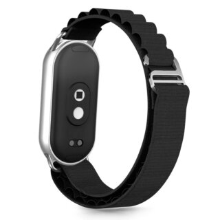 iKi Nylon Pro Xiaomi Smart Band 8 / 9 / 10 / NFC textil szíj - fekete