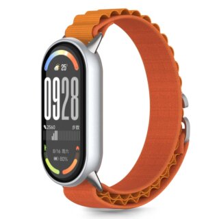 iKi Nylon Pro Xiaomi Smart Band 8 / 9 / 10 / NFC textil szíj - narancssárga