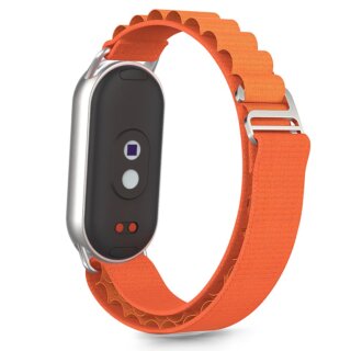 iKi Nylon Pro Xiaomi Smart Band 8 / 9 / 10 / NFC textil szíj - narancssárga
