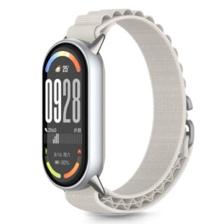 iKi Nylon Pro Xiaomi Smart Band 8 / 9 / 10 / NFC textil szíj - fehér