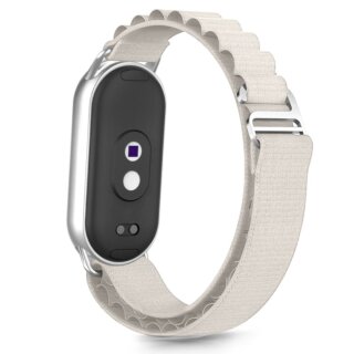 iKi Nylon Pro Xiaomi Smart Band 8 / 9 / 10 / NFC textil szíj - fehér