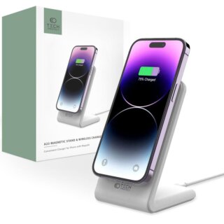 iKi QI15W-A23 MagSafe asztali töltő állvány - fehér