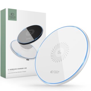 iKi C1 15W vezeték nélküli QI töltő - fehér