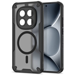 iKi Rugged Shield MagSafe Xiaomi Poco M8 Pro / Redmi Note 15 Pro+ Plus 5G kemény hátlap tok - matt fekete