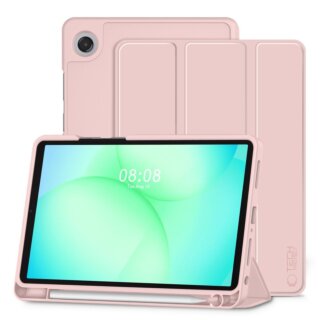 iKi SmartCase Pen Samsung Galaxy Tab A9 / A11 8,7" X110 / X115 / X133 / X135 kinyitható tok ceruzatartóval - rózsaszín