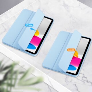 iKi Smartcase Pencil iPad 11" A16 (2025) / 10,9" (2022) kinyitható tok ceruzatartóval - kék