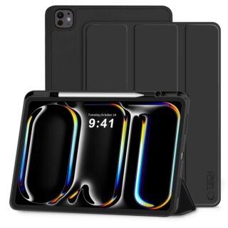 iKi SmartCase Pencil iPad Pro 13" (2025/2024) kinyitható tok ceruzatartóval - fekete